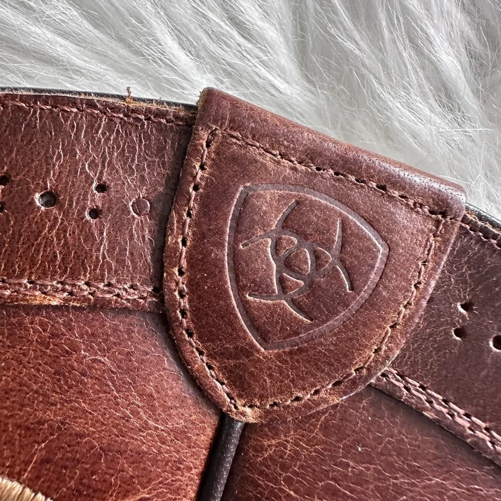 Ariat Boots Rawhide Leather Western Cowboy Groomsman SquareToe #10010953 Mens 13 - Picture 4 of 12